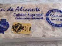 Mängden socker i Turrón de Alicante