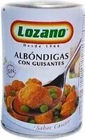Mängden socker i Albóndigas con guisantes