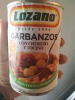 Mängden socker i Garbanzos con tocino y chorizo