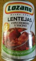 Mängden socker i Lentejas con chorizo y tocino