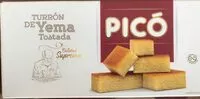 Mängden socker i Turron de yema tostada