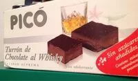 Mängden socker i Turrón de chocolate al whisky