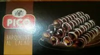 Mängden socker i barquillos de cacao