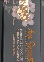 Mängden socker i Turrón de chocolate negro con almendras