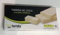 Mängden socker i Turron de coco