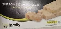 Mängden socker i Turrón de nata nueces