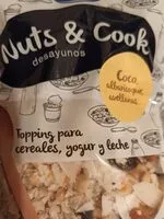 Mängden socker i Nuts & Cook - Coco, albaricoque y avellanas