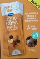 Mängden socker i Nuts Time Good Sofa Pause mix de frutos secos y frutas deshidratadas con arándano envase 100 g sin gluten