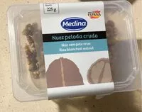 Mängden socker i Nuez pelada cruda