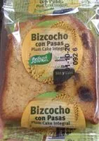 Mängden socker i Bizcocho con pasas