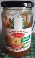 Mängden socker i Confiture de pêche au fructose
