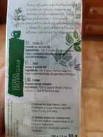 Mängden socker i Infusión tomillo