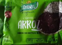 Mängden socker i Tortitas de arroz bañadas con chocolate negro