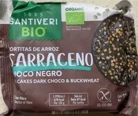 Mängden socker i Tortitas de arroz sarraceno con choco negro