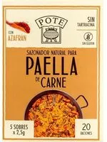 Mängden socker i Sazonador natural para paella de carne