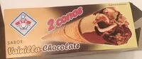 Mängden socker i Cono helado Vainilla-Chocolate