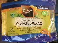 Mängden socker i Tostadas de arroz y maíz