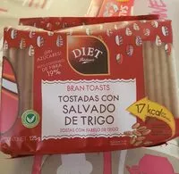Mängden socker i Tostadas con Salvado de Trigo