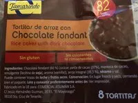 Mängden socker i Tortitas de arroz con Chocolate fondant