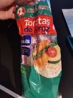 Mängden socker i Tortitas de arroz sin sal añadida