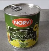 Mängden socker i Trozos de piña en su jugo