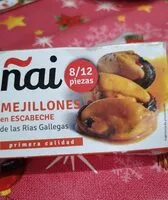 Mängden socker i Mejillones en escabeche