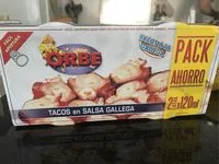 Mängden socker i Tacos en salsa gallega