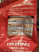 Mängden socker i Patatas Fritas