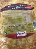 Mängden socker i Tortilla de patata son cebolla