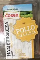 Mängden socker i hamburguesa de pollo