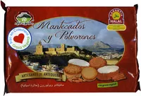 Mängden socker i Mantecados y polvorones con grasa vegetal