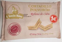 Mängden socker i Cortadillo polvorin de cidra