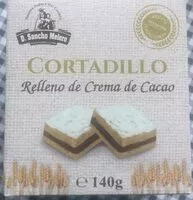 Mängden socker i Cortadillo relleno de crema de cacao