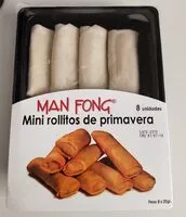 Mängden socker i Mini rollitos de primavera