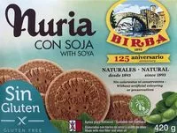 Mängden socker i Nuria galletas naturales con soja, sin gluten