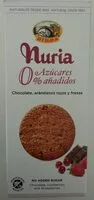 Mängden socker i Nuria, galletas de chocolate, arándanos rojos y fresas