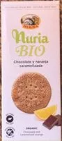 Mängden socker i Nuria bio, galleta de chocolate y naranja caramelizada