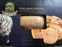 Mängden socker i Foie gras entero de pato mi cuit