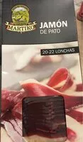 Mängden socker i Jamón de pato lonchas