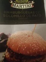 Mängden socker i Hamburguesas de solomillo de pato