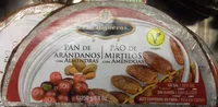 Mängden socker i Pan de arándanos con almendras