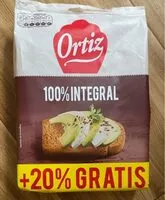 Mängden socker i Pan tostado 100% integral