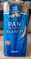 Mängden socker i Pan de molde blanco