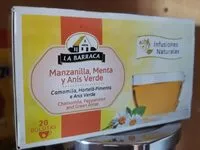 Mängden socker i Manzanilla, Menta y Anís Verde