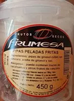 Mängden socker i Pipas peladas fritas