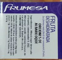 Mängden socker i Orejones de albaricoque