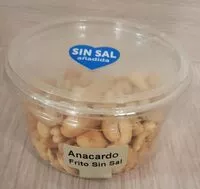 Mängden socker i Anacardo frito sin sal