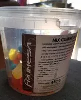 Mängden socker i Mix gominolas