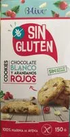 Mängden socker i Cookies de chocolate blanco y arándanos rojos sin gluten