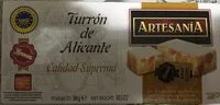 Mängden socker i Turrón de Alicante